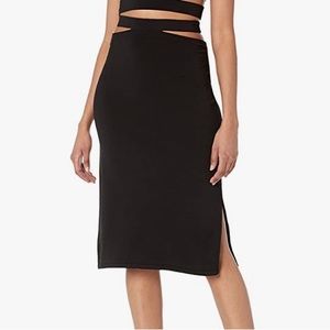 NWT The Drop Women's Valentina Cut-Out Pull-On Midi Sweater Skirt